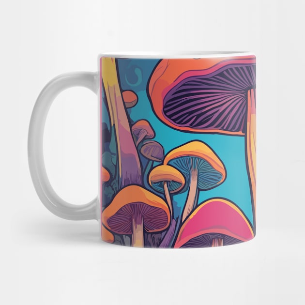 Magic Mushrooms Psychedelic by Souls.Print